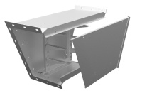 Короб кабельный блочный 2мм ККБ-УН-0.65/0.4 рама 63х5мм краска; обшивка оцинк.  KKB.UN.64.20.RAL/ZN