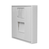 Панель лицевая 1 порт 45х45 Keystone шторка (DIY)  10-0304-1