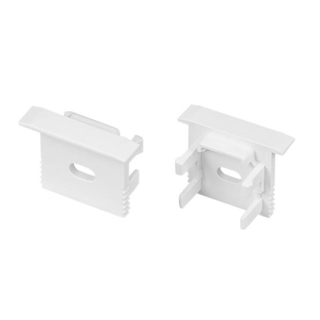 Заглушка SL-MINI-15-F WHITE с отверстием пластик (комплект)  049459
