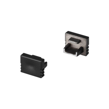 Заглушка SL-MINI-8-H6 BLACK глухая пластик. (уп.2шт)  030523