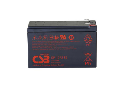 Аккумулятор 12В 7.2А.ч  GP1272 F2 (12V28W) 
