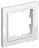 Рамка 1-м BRITE РУ-1-БрБ бел.  BR-M12-K01