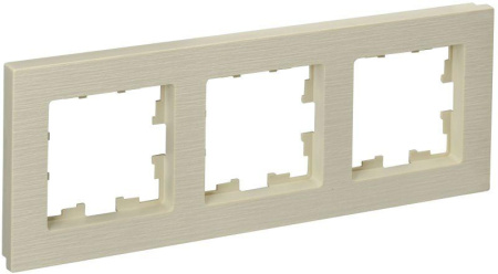 Рамка 3-м BRITE РУ-3-Бр беж. рифленый  BR-M32-51-K10