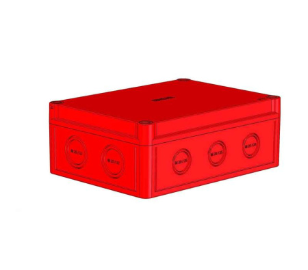Коробка ПК низкая крышка красн. пуст.  КР2802-740
