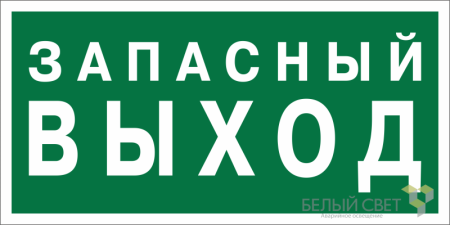 Знак безопасности BL-2010B.E43 "Запасный выход"  a21274