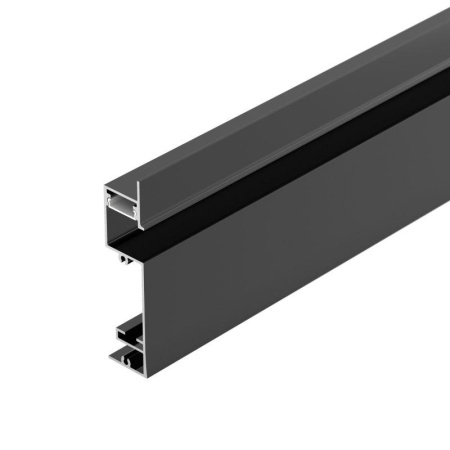 Профиль PLINTUS-H73-F-2000 BLACK алюм. L2000  043480