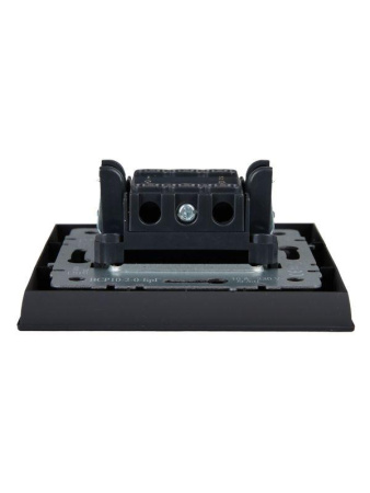 Выключатель 2-кл. СП BRITE ВСР10-2-0-БрГ 10А в сборе графит  BR-V20-0-10-K53-F