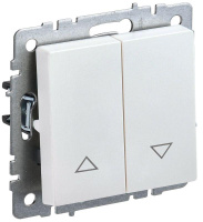 Выключатель жалюзи СП BRITE ВС10-1-5-БрЖ 10А механизм жемчуж.  BR-V15-0-10-K36