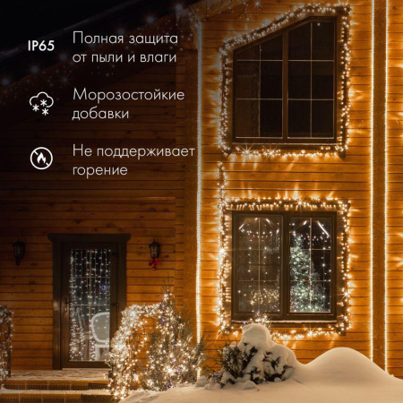 Шнур светодиодный Дюралайт фиксинг 2Вт 24LED/м Эконом син. (уп.100м)  121-123-4