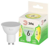 Лампа светодиодная GREEN LINE MR16-6W-830-GU10 GL GU10 6Вт софит свет тепл.  Б0067075