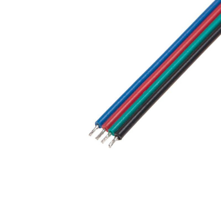 Коннектор с проводами для подключения к контроллеру светодиодной ленты RGB COB 10мм  148-110