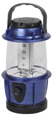 Фонарь кемпинговый KB-101 12LED элементы питания 3хAA (не в компл.) син. металлик  Б0054482