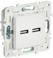 Розетка USB A+A 3.1А SKANDY SK-R15W арктич. бел.  SK-U21-D31-K01 Розетка USB A+A 3.1А SKANDY SK-R15W арктич. бел.  SK-U21-D31-K01