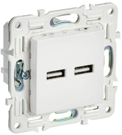 Розетка USB A+A 3.1А SKANDY SK-R15W арктич. бел.  SK-U21-D31-K01