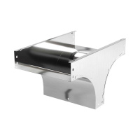 Ответвитель-переходник для лотка Т-образ. верт. TD 200х80 в комплекте с крепеж. эл. и соединит. пластинами нерж. AISI 304  ISTDL0820KC