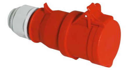 Розетка кабельная 32А 4п 3P+PE 6ч 400В IP44  31017-tls