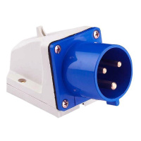 Вилка стационарная 523 32А 2P+PE 220В IP44  ps-523-32-220