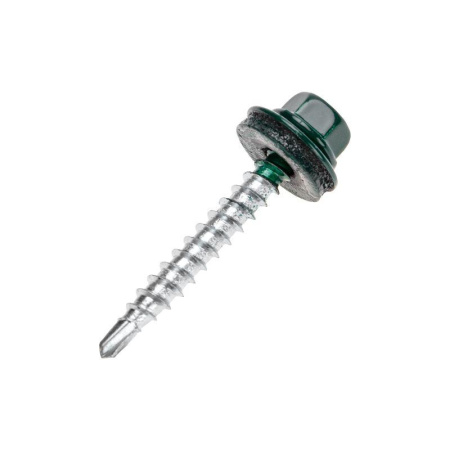 Саморез кровельный 4.8х35мм окрашенный RAL 6005 короб (уп.250шт)  1204-4835-3