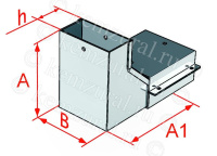 Короб угловой вверх на 90град. СУВц 200х100 УХЛ1 (S=1.0мм)  385 201003 57 Короб угловой вверх на 90град. СУВц 200х100 УХЛ1 (S=1.0мм)  385 201003 57