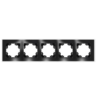 Рамка 5-м Афина стеклянная графит UNIVersal 2258