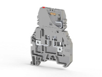 Клеммник с держ. предохр. (5х20 5х25) съем.картридж с индикацией 220В AC на DIN-рейку 4кв.мм сер. ASK 3FLD 220В AC  354619