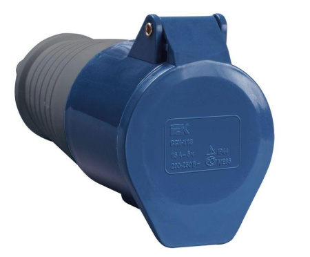 Розетка кабельная 16А 220В 2P+PЕ ССИ-213 IP44  PSR21-016-3