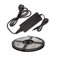 Набор светодиодная лента LS 50СW-60/33-5-AP 60LED 72Вт IP33 6000К холодный бел. 5м адаптер  4690612023076