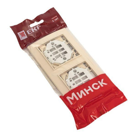 Рамка 2-м Минск горизонтальная беж.  ERM-G-302-20