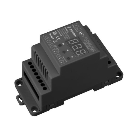 Диммер SMART-DALI-104-62-ADDR-DIM-DT6-DIN Black (12-24В 4х5А) (IP20 пластик)  039147