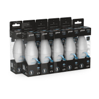 Лампа светодиодная Black 7Вт свеча 4100К нейтр. бел. E14 590лм диммир.  103101207-D