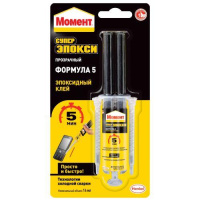 Клей эпоксидный " супер эпокси" Формула 5" 14мл прозр. шприц  Б0022995