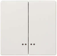 Клавиша двойная с окном DELTA STYLE платин. метал.  5TG71581