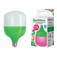 Лампа светодиодная LED-M80-20W/SPSB/E27/FR PLS55GR 20Вт M80 матовая E27 IP54 для растений спектр для рассады и цветения (упак. картон)  UL-00006261