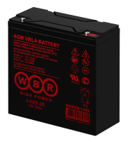 Аккумулятор тяговый 12В 20А.ч  6-DZF-20 