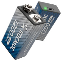 Аккумулятор крона Li-ion 9В 1200мАч (блист.1шт)  KOCLi9V1200mAh1BL