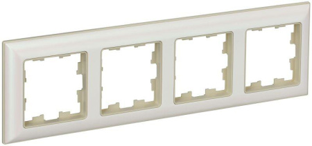 Рамка 4-м BRITE РУ-4-Бр беж./жемчуж.  BR-M42-12-1-K10
