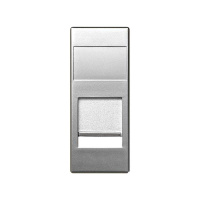 Адаптер на 1 RJ45(12) коннектор 75528; 75540; 75541; 75544-39 узкий защ. шторки 82 Centralizations алюм. 82585-63