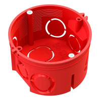 Коробка установочнаяСП 80-0501С безгалогенная (HF) 68х42 с саморезами без соединителя  80-0501С