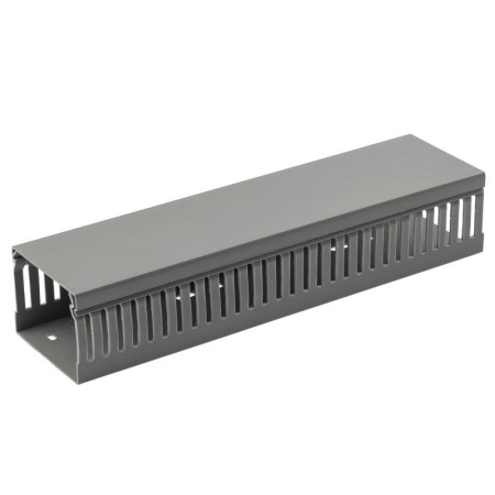 Кабель-канал 60х40 L2000 перфорированный сер. KK-60-40-PERF  Б0050776