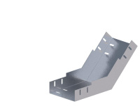 Лоток монтажный угловой 45град. вверх 150х100 сталь 1мм ЛУ45В.150.100.400.1.1 СОЭМИ Н0121350623