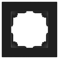 Рамка для розеток и выключателей Accent 6-501-05 на 1 пост СУ антрацит  Б0063750