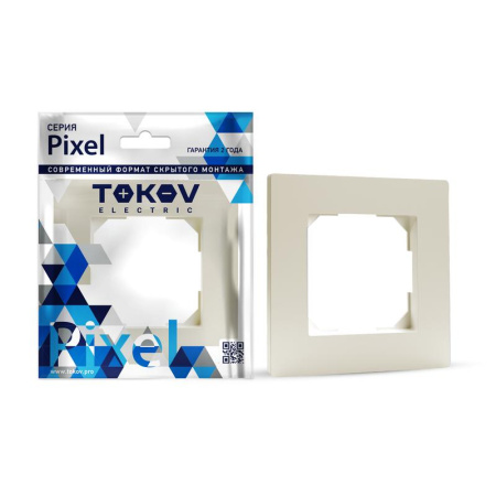 Рамка 1-м Pixel беж.  TKE-PX-RM1-C02