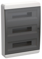 Корпус пластиковый ЩРН-П-54 IP41 черн. прозр. дверь TEKFOR  TF5-KP12-N-54-41-K01-K03