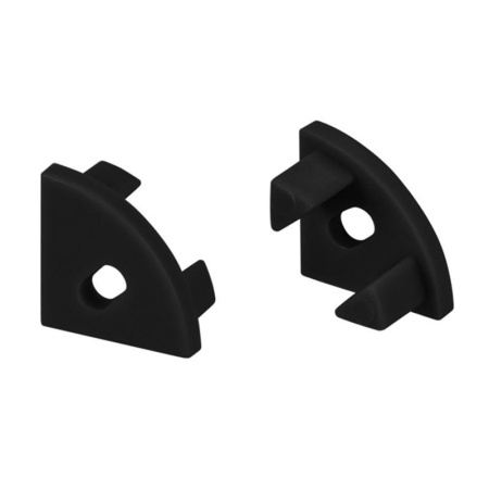 Заглушка SL-KANT-H11 BLACK c отверстием пластик (комплект)  044090
