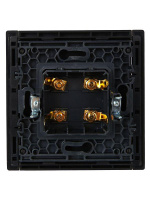 Аудиорозетка 4-м FORTE&PIANO FP139 черн.  FP-S40-K02