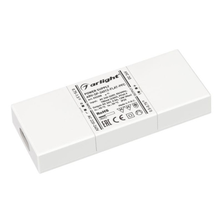 Блок питания ARV-SP-24012-FLAT-PFC 24В 0.5А 12Вт IP20 пластик 5 лет  033258