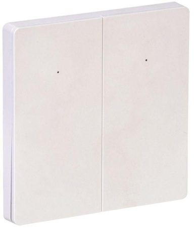 Выключатель 2-кл. СП 16А с нейтр. WIFI+BLE iTEQ SMART бел.  IT-SM2NWBI-K01