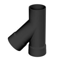 Тройник для гофр. двустен. труб 45град. d125  019125