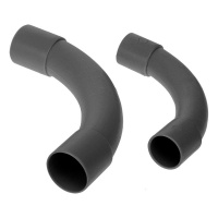 Соединитель угловой 90град. d32мм черн.  PR13.0172