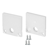 Заглушка SL-SLIM20-H20 WHITE с отверстием пластик (комплект)  047634 Заглушка SL-SLIM20-H20 WHITE с отверстием пластик (комплект)  047634